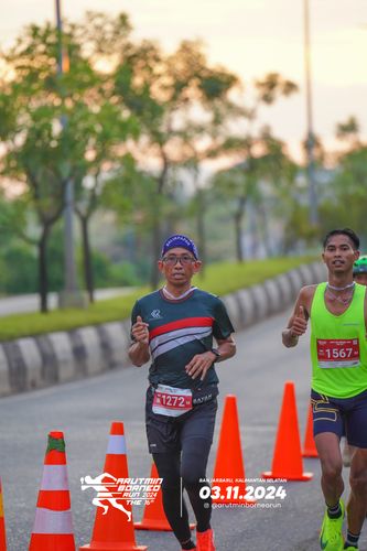 Race photo from Arutmin Borneo Run 2024