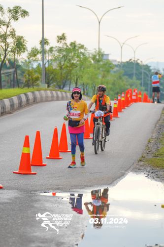 Race photo from Arutmin Borneo Run 2024