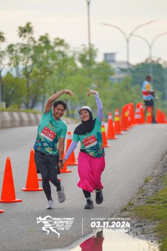 Race photo from Arutmin Borneo Run 2024
