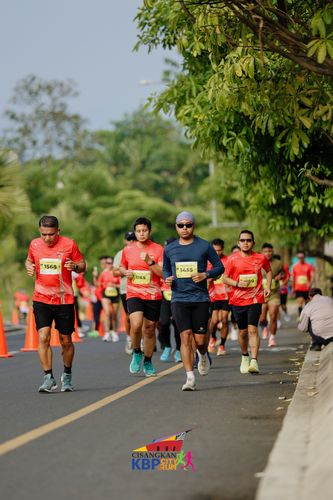 Race photo from CISANGKAN KBP CITY RUN 2025