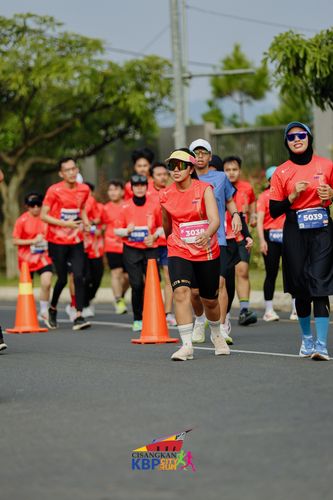 Race photo from CISANGKAN KBP CITY RUN 2025
