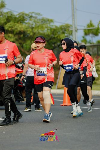 Race photo from CISANGKAN KBP CITY RUN 2025