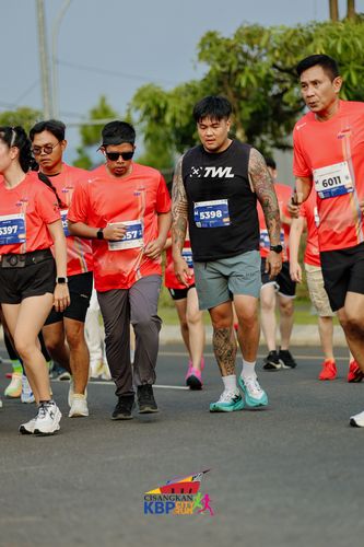 Race photo from CISANGKAN KBP CITY RUN 2025