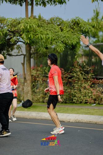 Race photo from CISANGKAN KBP CITY RUN 2025