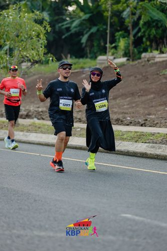 Race photo from CISANGKAN KBP CITY RUN 2025
