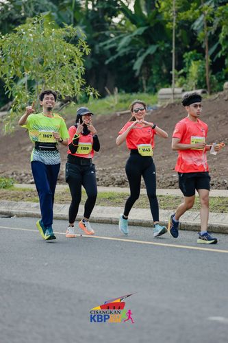 Race photo from CISANGKAN KBP CITY RUN 2025
