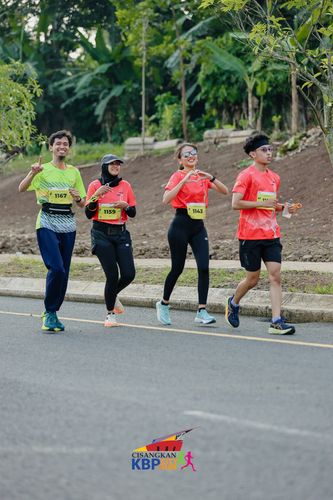 Race photo from CISANGKAN KBP CITY RUN 2025