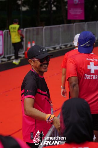 Race photo from Smartfren Run 2024