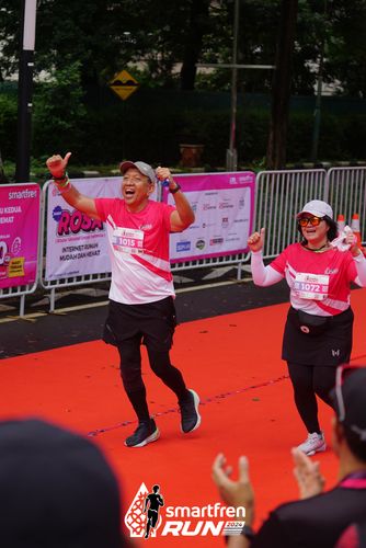 Race photo from Smartfren Run 2024