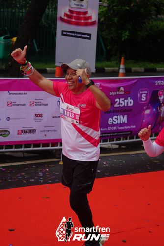 Race photo from Smartfren Run 2024