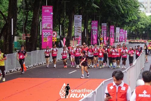 Race photo from Smartfren Run 2024