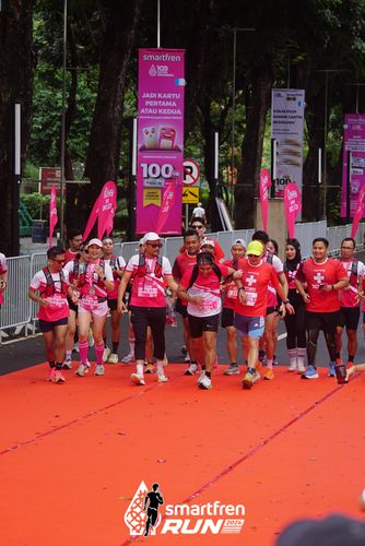 Race photo from Smartfren Run 2024