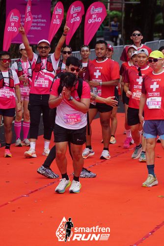 Race photo from Smartfren Run 2024