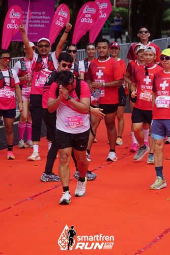 Race photo from Smartfren Run 2024