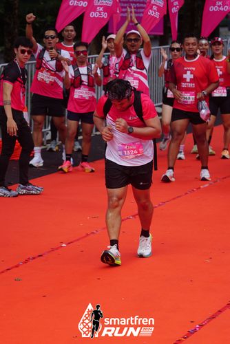 Race photo from Smartfren Run 2024