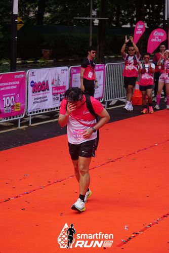 Race photo from Smartfren Run 2024
