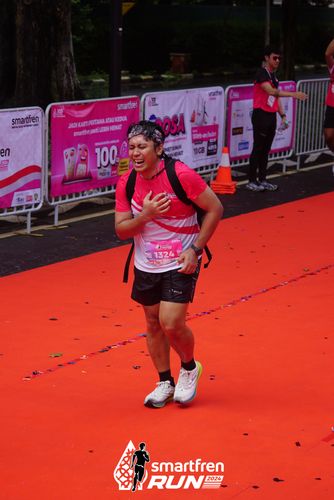 Race photo from Smartfren Run 2024