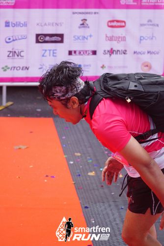 Race photo from Smartfren Run 2024