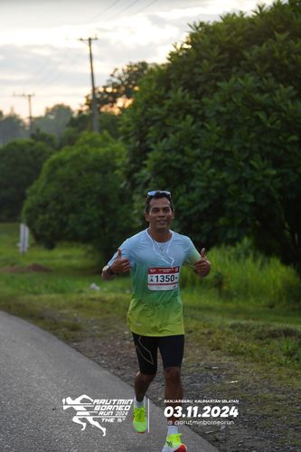 Race photo from Arutmin Borneo Run 2024