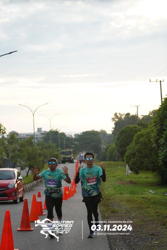 Race photo from Arutmin Borneo Run 2024