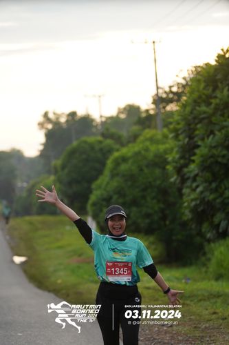 Race photo from Arutmin Borneo Run 2024