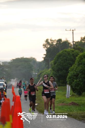 Race photo from Arutmin Borneo Run 2024