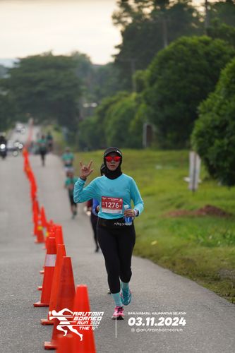 Race photo from Arutmin Borneo Run 2024