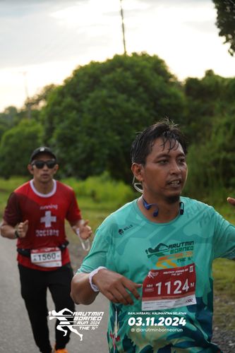 Race photo from Arutmin Borneo Run 2024