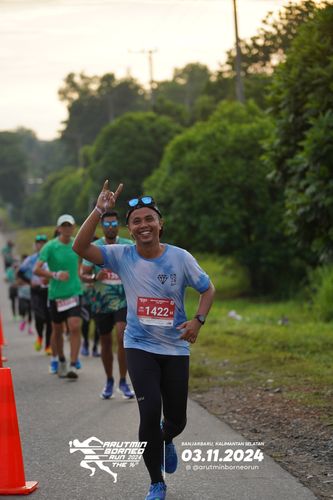 Race photo from Arutmin Borneo Run 2024