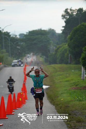 Race photo from Arutmin Borneo Run 2024
