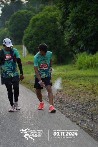 Race photo from Arutmin Borneo Run 2024