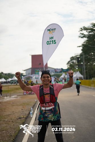 Race photo from Arutmin Borneo Run 2024