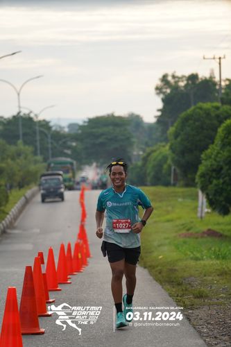 Race photo from Arutmin Borneo Run 2024