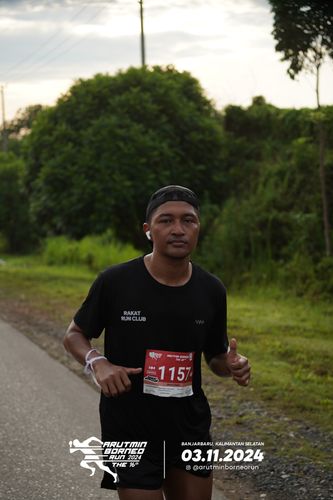 Race photo from Arutmin Borneo Run 2024