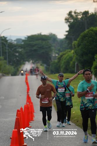Race photo from Arutmin Borneo Run 2024