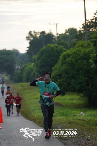 Race photo from Arutmin Borneo Run 2024