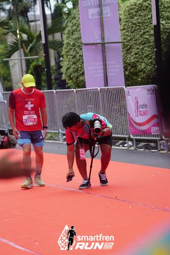 Race photo from Smartfren Run 2024