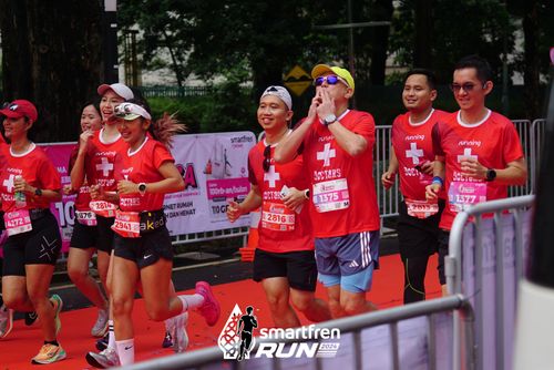 Race photo from Smartfren Run 2024