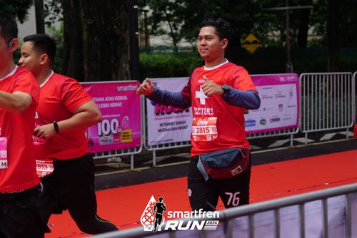 Race photo from Smartfren Run 2024