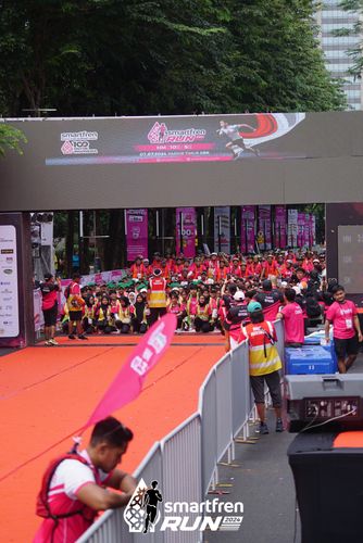 Race photo from Smartfren Run 2024