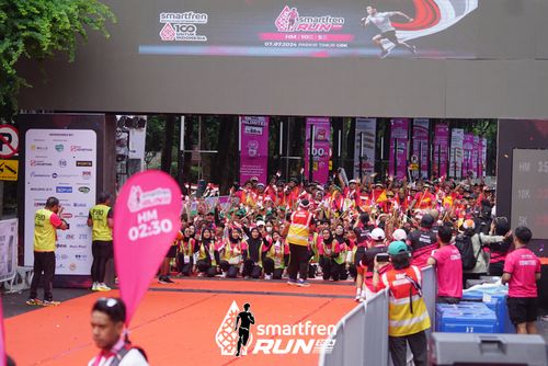 Race photo from Smartfren Run 2024