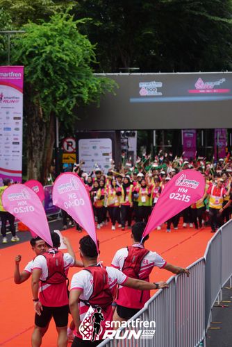 Race photo from Smartfren Run 2024