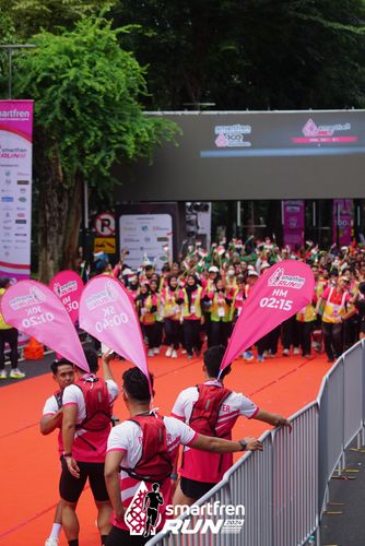 Race photo from Smartfren Run 2024