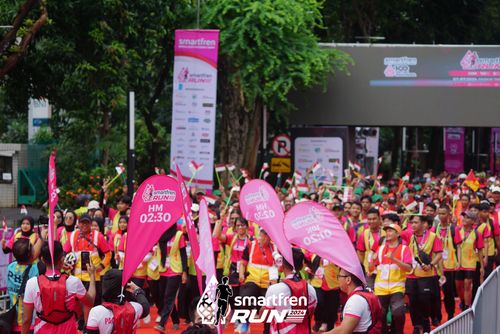Race photo from Smartfren Run 2024