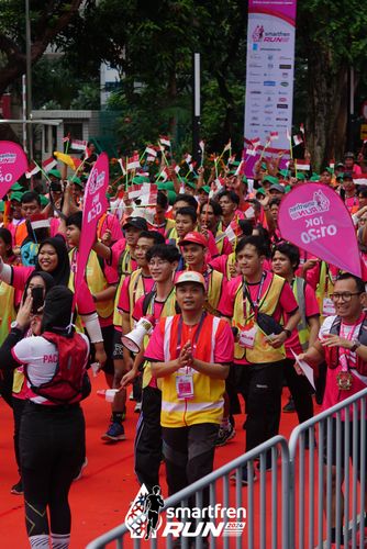 Race photo from Smartfren Run 2024