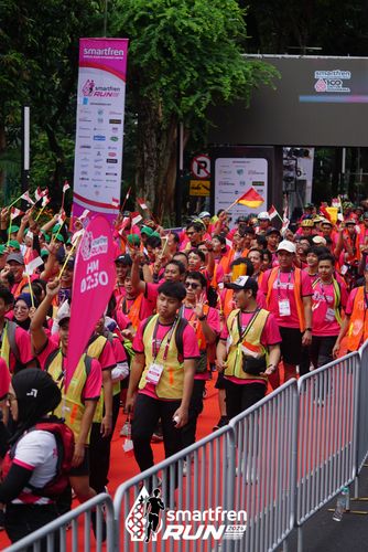 Race photo from Smartfren Run 2024