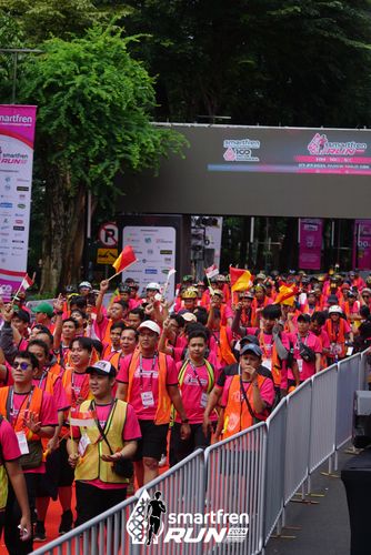 Race photo from Smartfren Run 2024