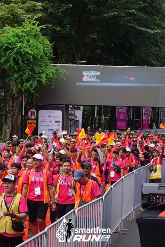Race photo from Smartfren Run 2024