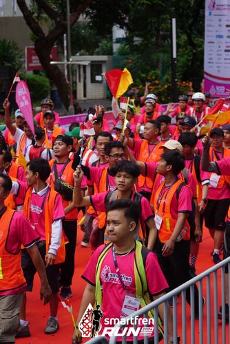 Race photo from Smartfren Run 2024