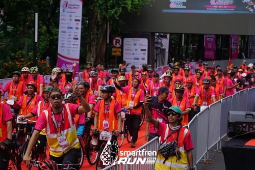 Race photo from Smartfren Run 2024